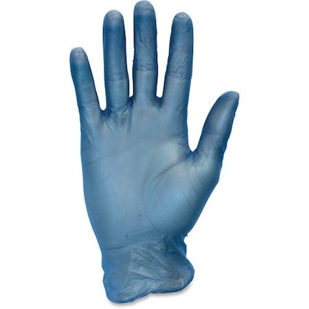 The Safety Zone GVP9-1BL, Disposable Gloves, 3.2 mil Palm, Vinyl, Powder-Free, S, 10 PK, Blue SZNGVP9SM1BLCT